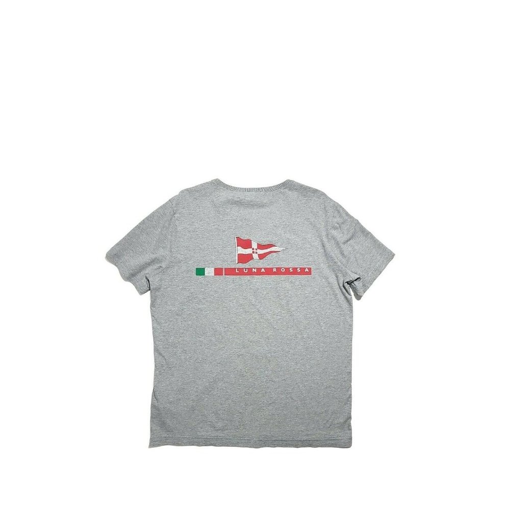 Prada x Luna Rossa Y2K (L/XL) Flag Logo Tee - Grey